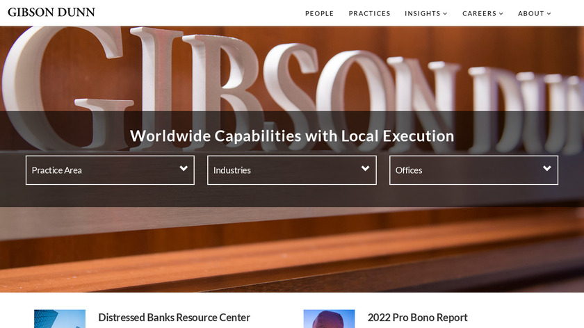 Gibson Dunn Landing Page