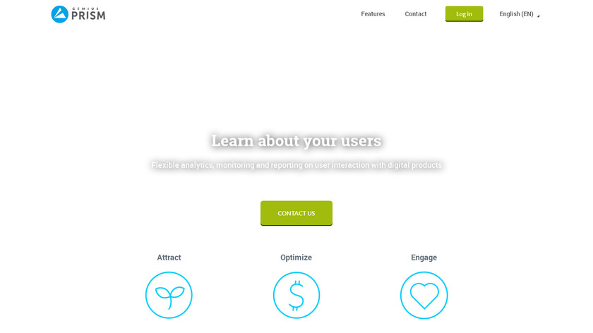 Gemius Prism Landing Page