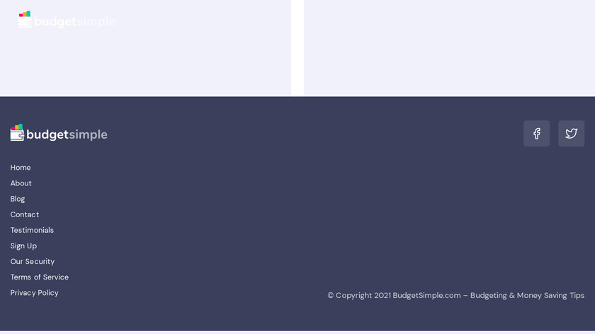 BudgetSimple Landing Page