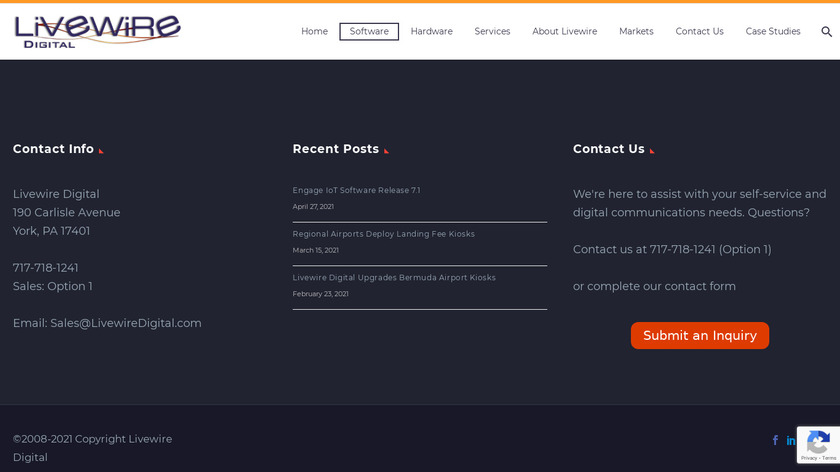 Livewire eConcierge Landing Page