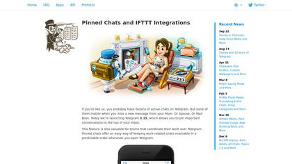 IFTTT bot on Telegram image