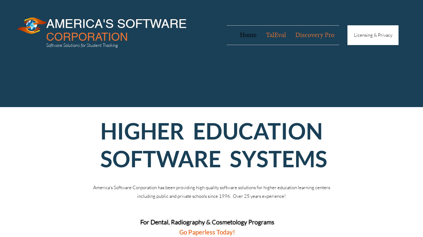Discovery Pro Landing page