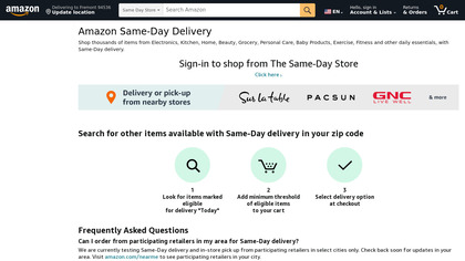 Amazon Same-Day Delivery image