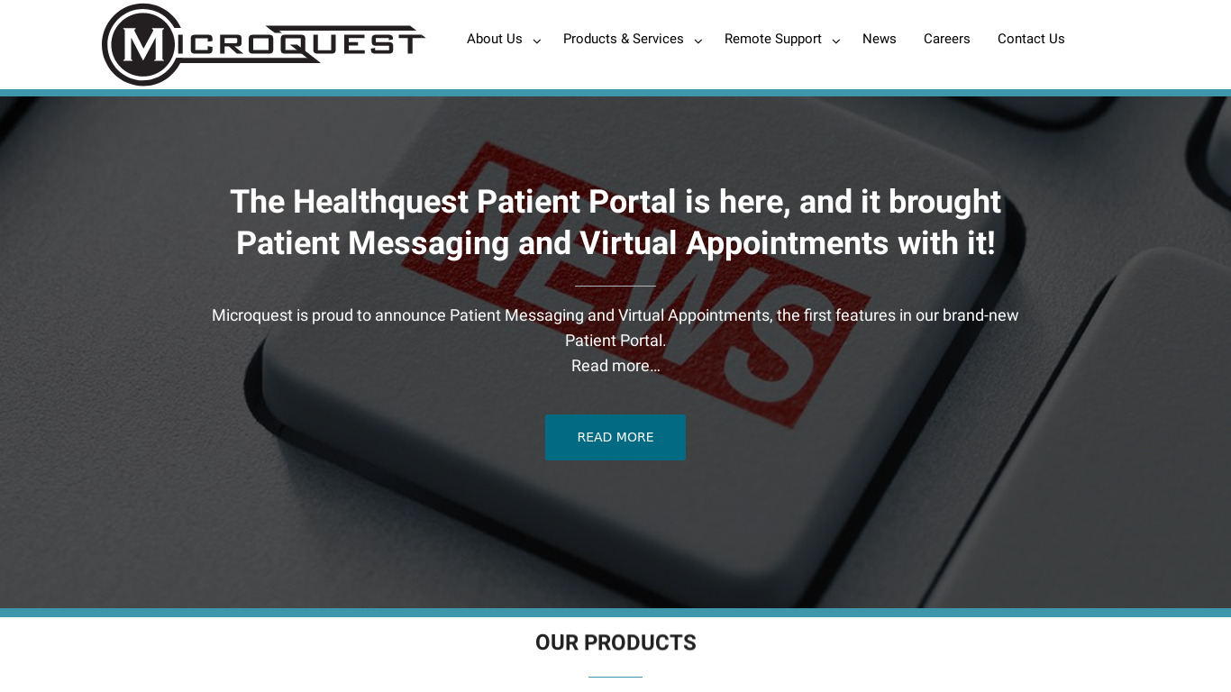 Healthquest Landing page