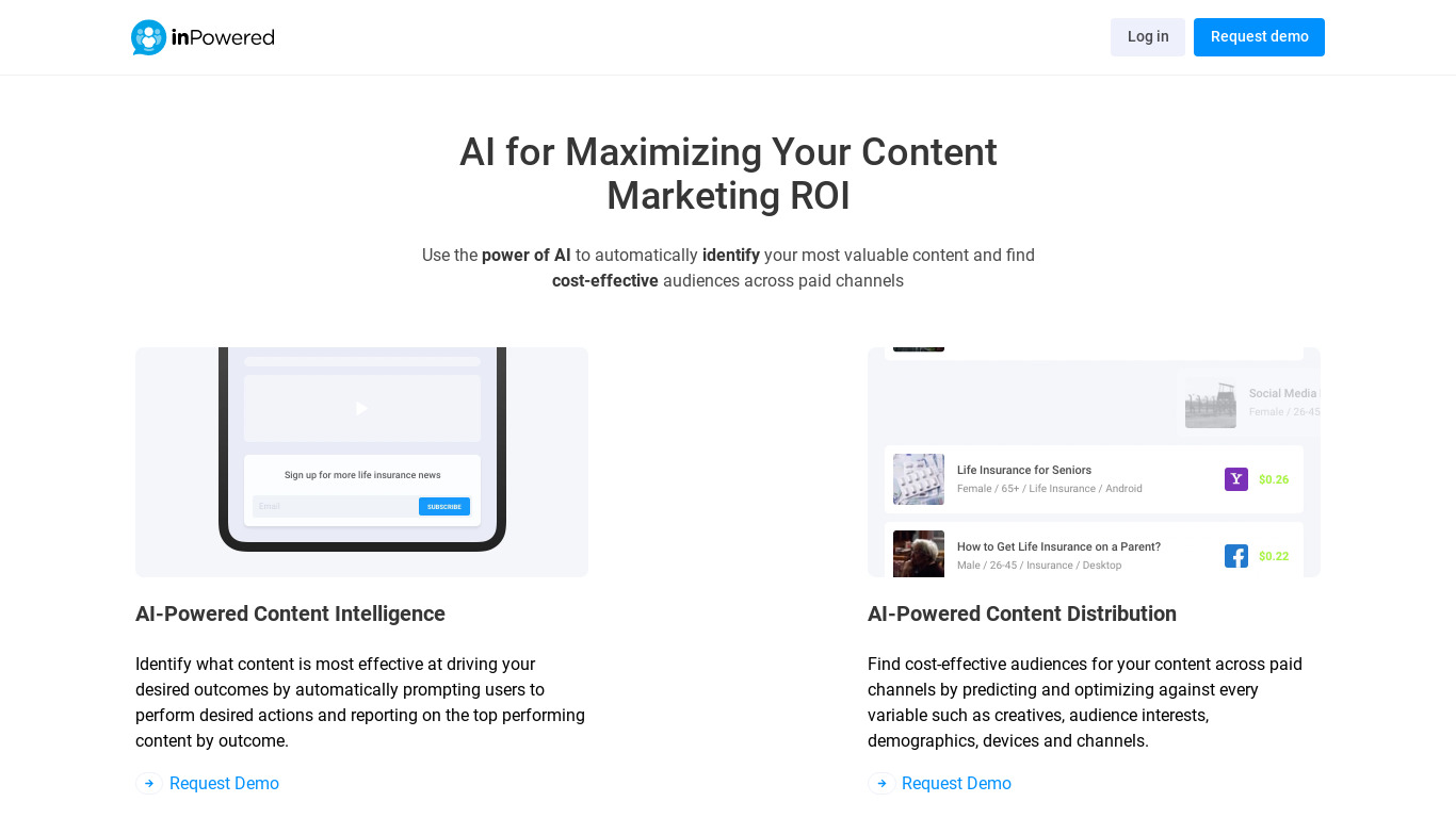 inPowered Landing page