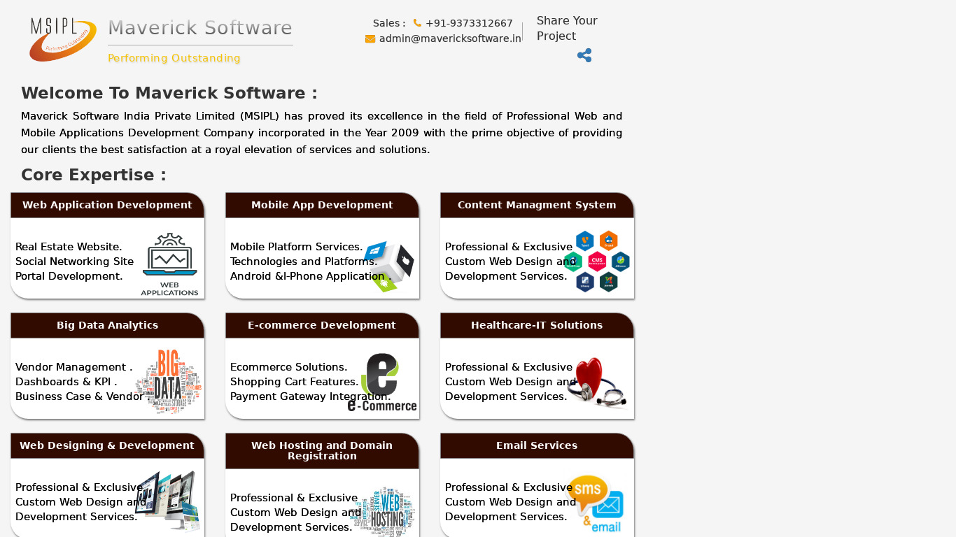 Medico Clinic Software Landing page