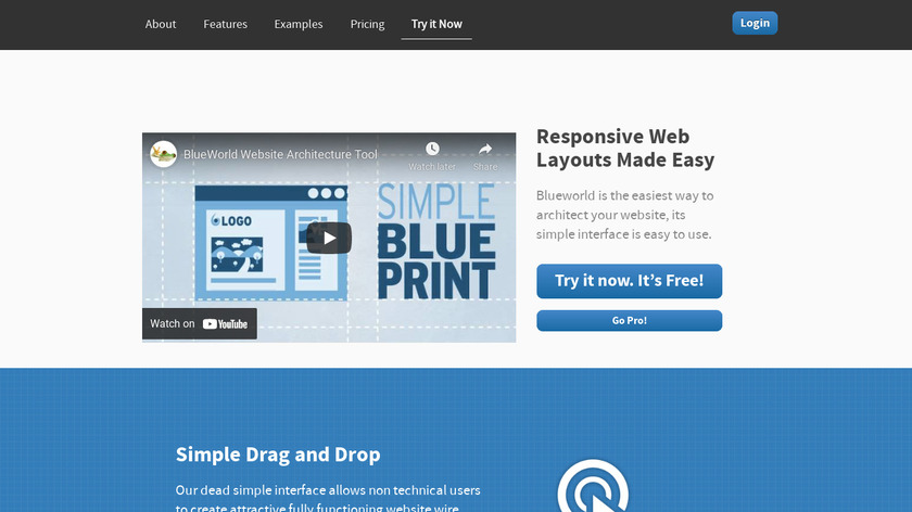BlueWorld Landing Page