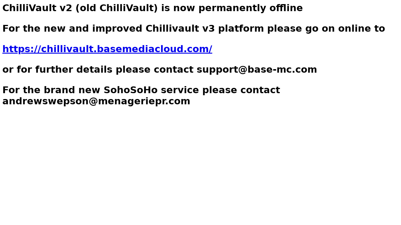 ChilliVault Landing page