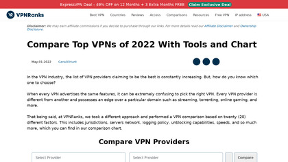 VPNRanks VPN Comparison image