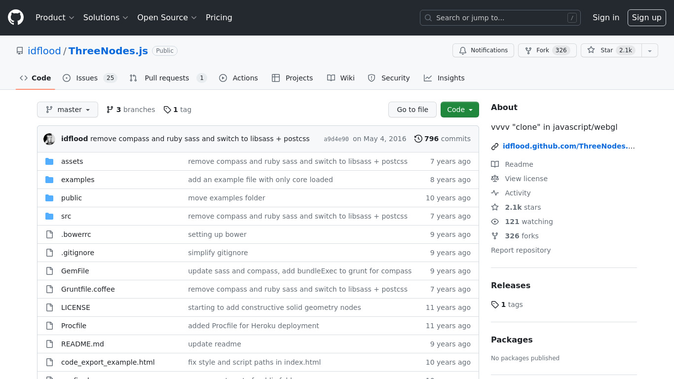ThreeNodes Landing page