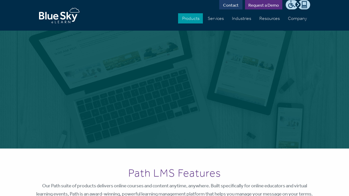 Path LMS Landing page