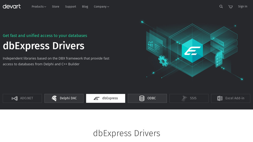 dbExpress driver Landing Page