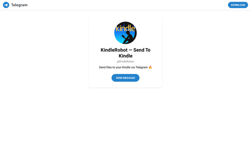 Kindle Robot Landing Page