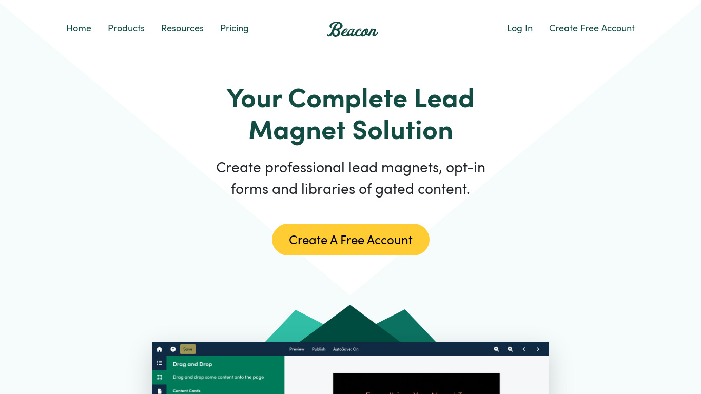 Beacon.by Landing page