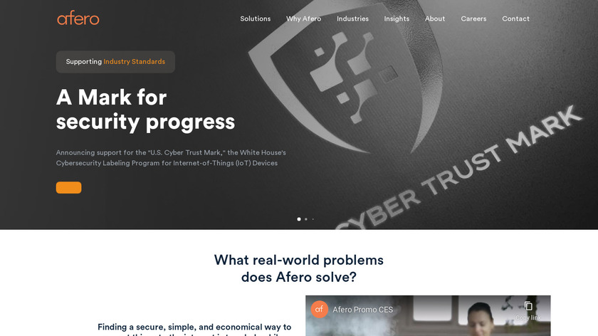 Afero Landing Page