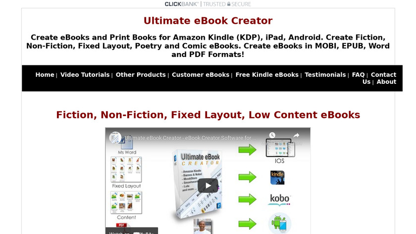 Ultimate eBook Creator Landing Page
