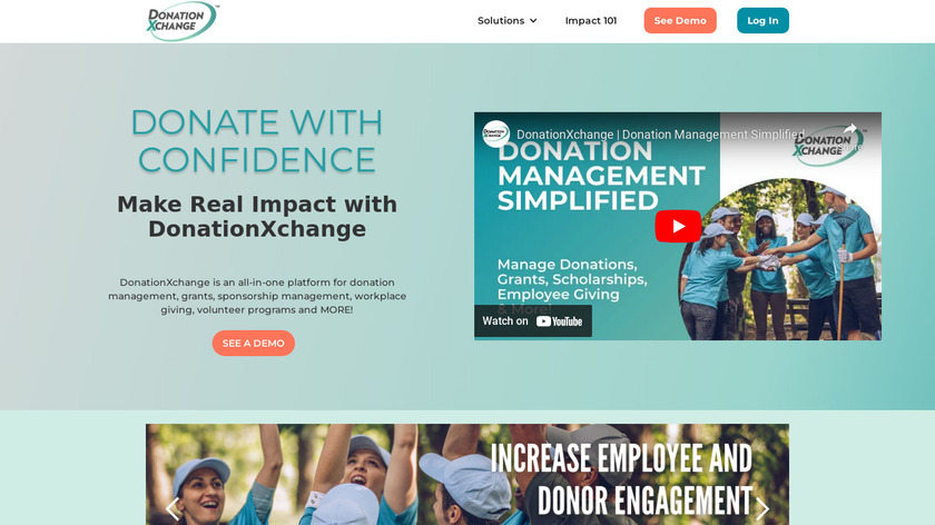 DonationXchange Landing Page