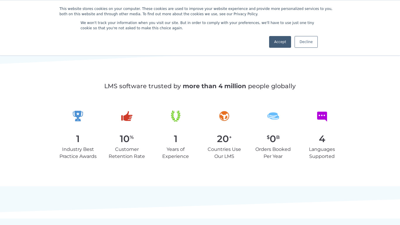 SheerTech iLearningPLUS Landing page