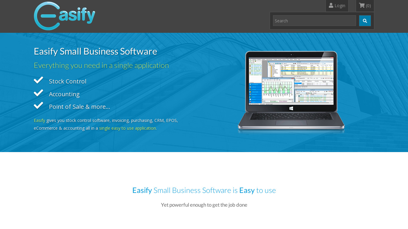 Easify Landing page