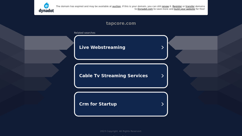 Tapcore Landing Page