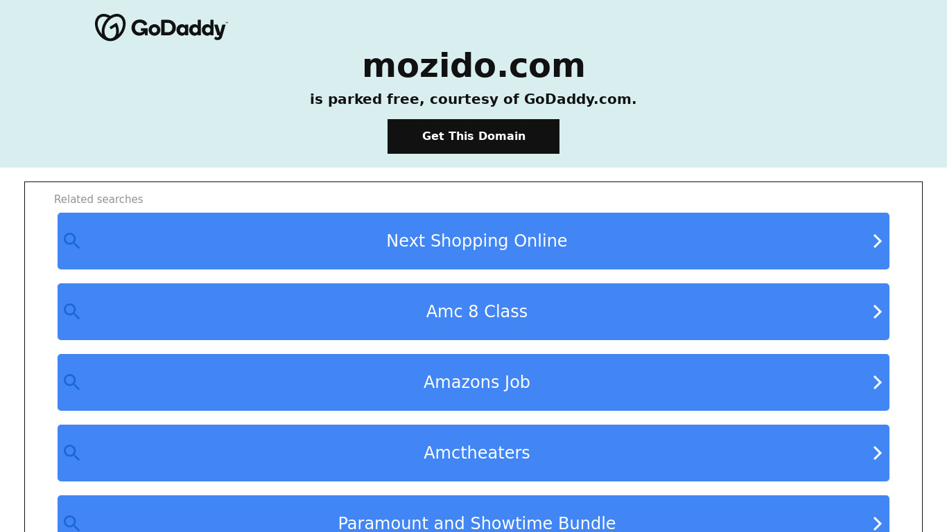 Mozido Landing page