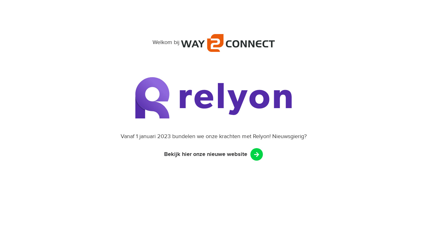 way2connect.nl LINK2 Landing page