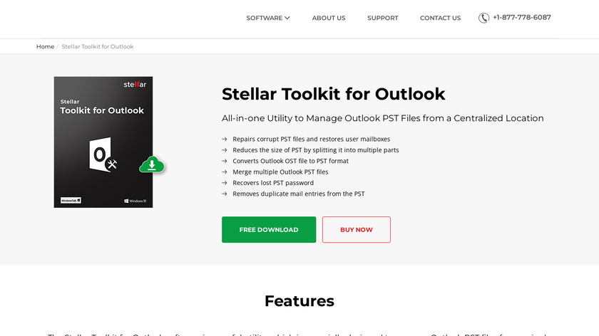 Stellar Outlook Toolkit Landing Page