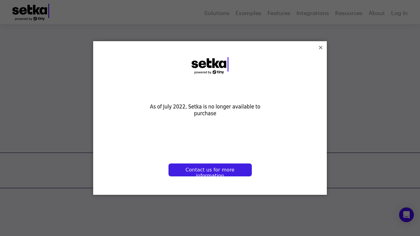 Setka Editor Landing page