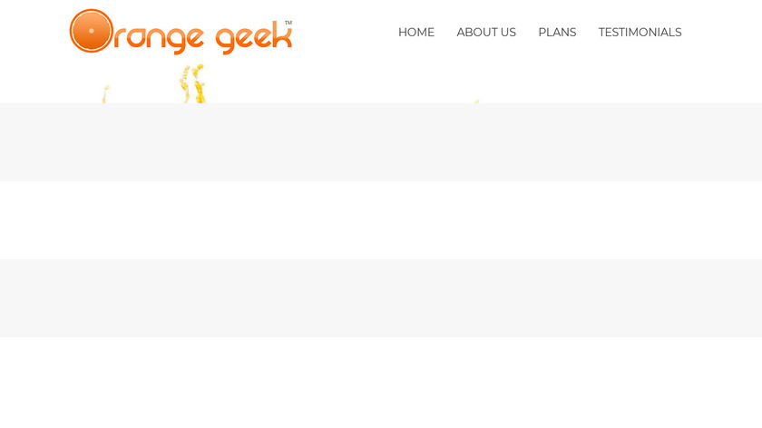 Orange Geek Landing Page