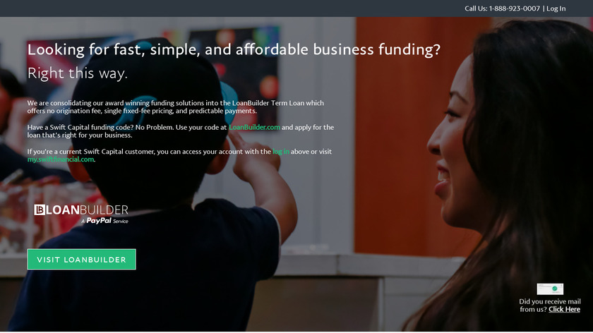 Swift Capital Landing Page