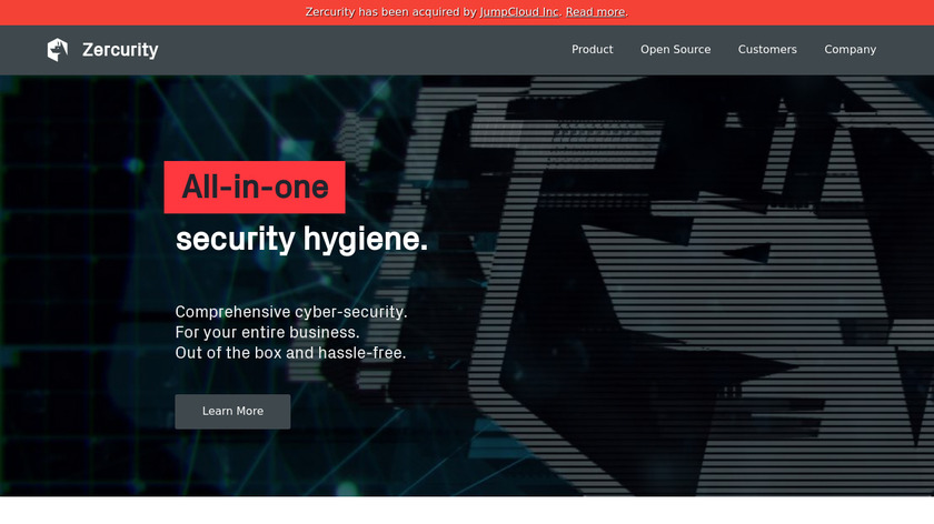 Zercurity Landing Page