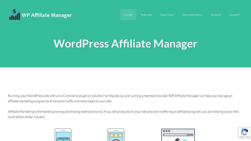 WP Affiliate Manager Landing Page