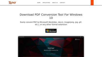 RoxyApps PDF Conversion Tool image