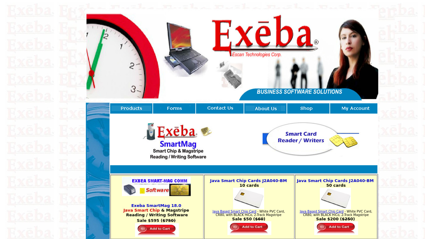 EXEBA-LATS Landing page