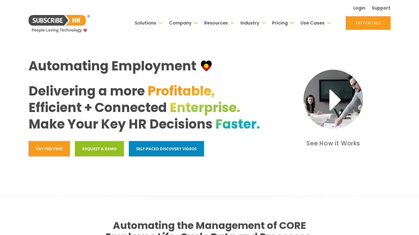 Subscribe-HR Landing page