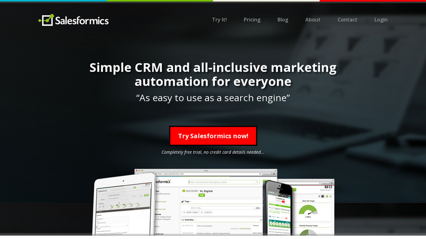Salesformics Landing Page