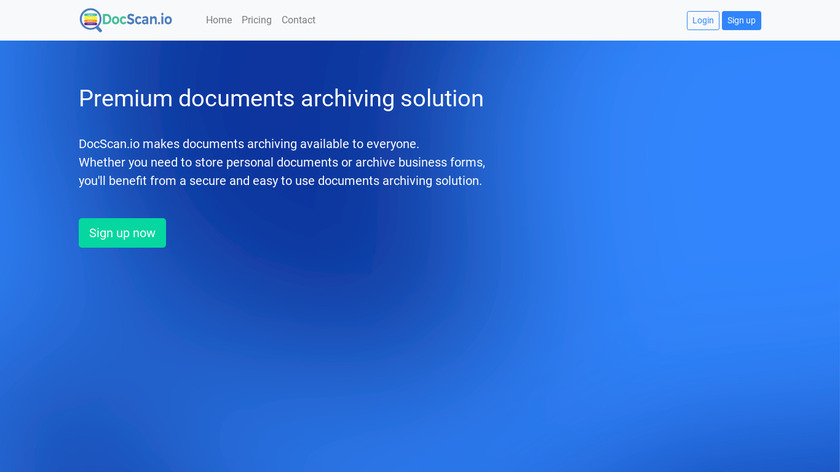 DocScan.io Landing Page