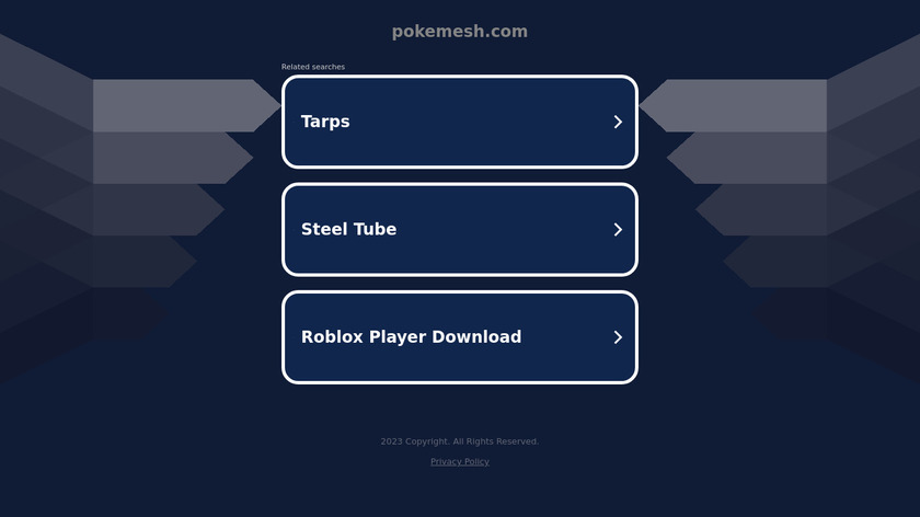 PokeMesh Landing Page