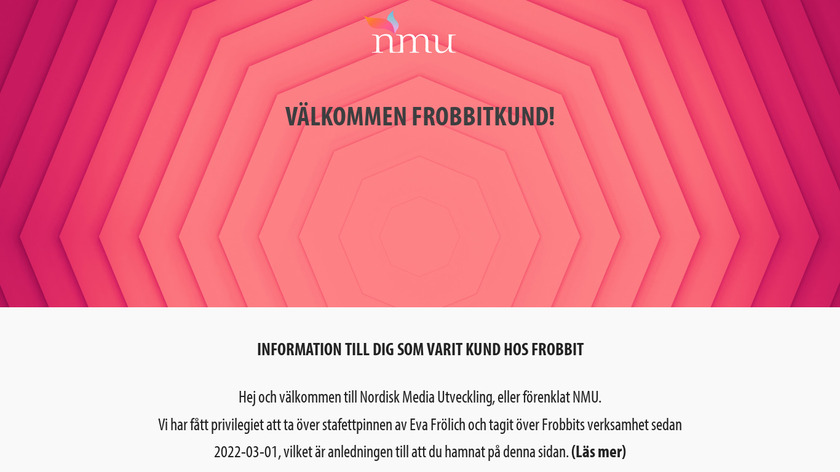 Frobbit Landing Page