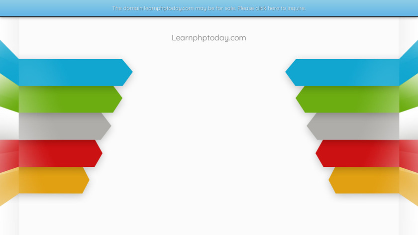 Learn PHP Today Landing Page