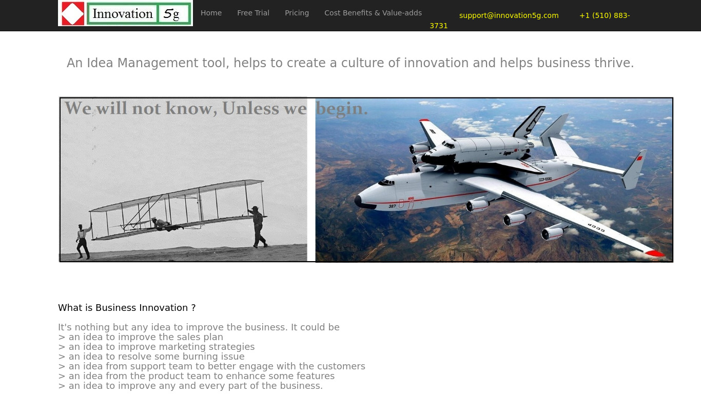 innovation5g.com Landing page