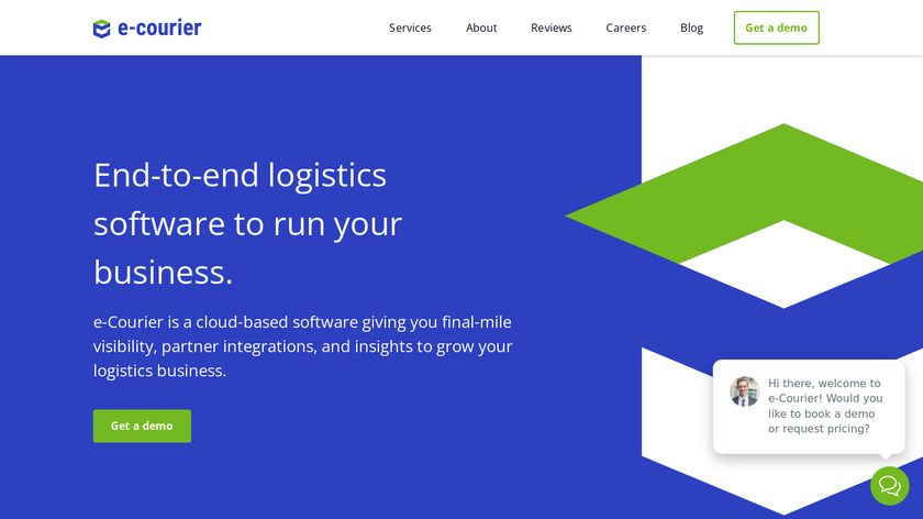 e-Courier Landing Page