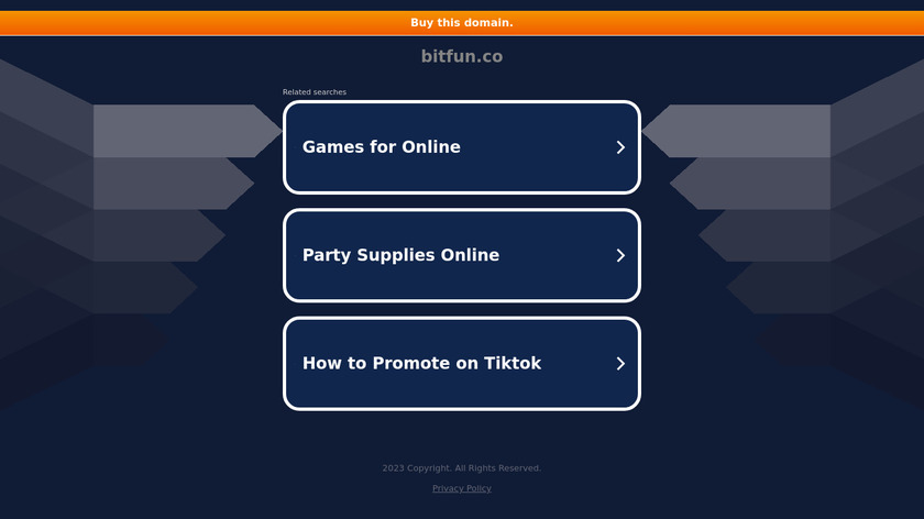 Bit Fun Landing Page