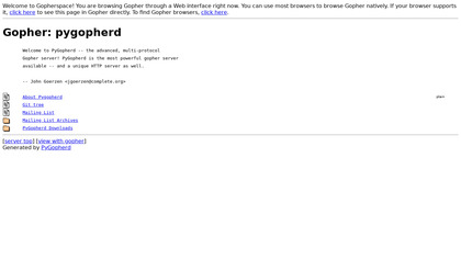 pygopherd image