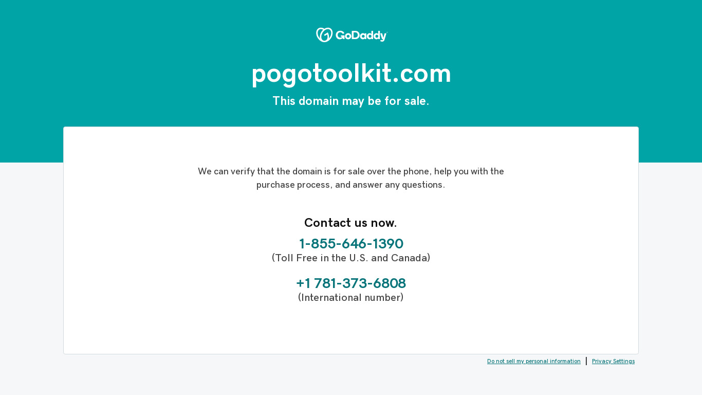 PoGo Toolkit Landing page