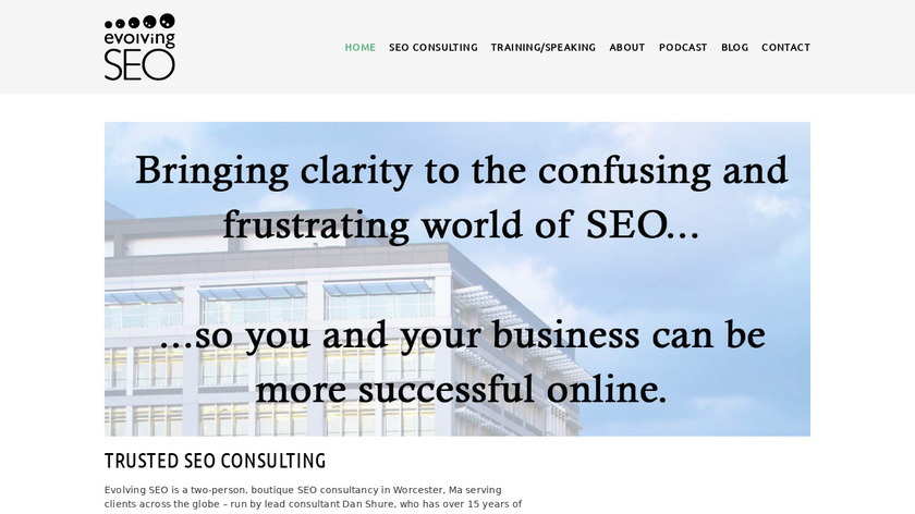 evolving SEO Landing Page