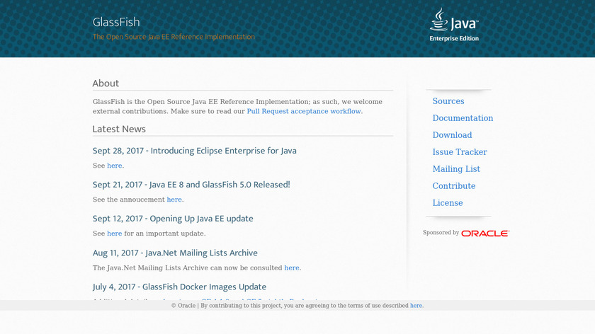 GlassFish Server Landing Page