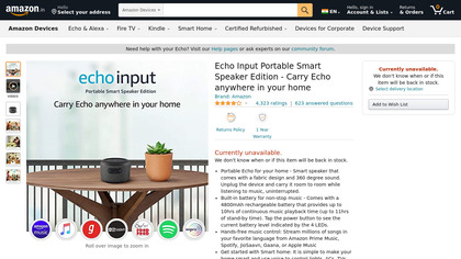 Portable Echo Input image
