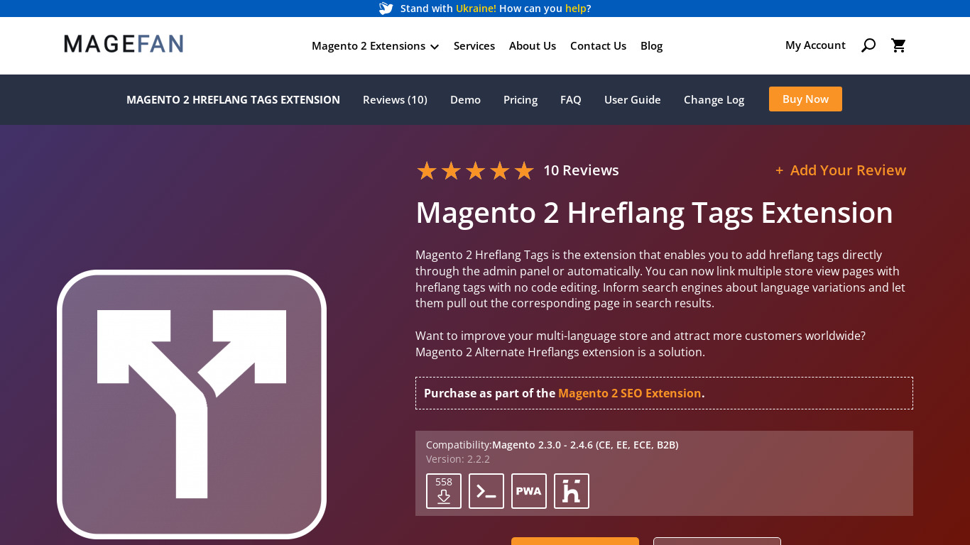 Magento 2 Alternate Hreflang Extension Landing page