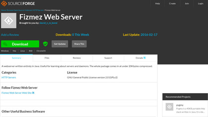 Fizmez Web Server image